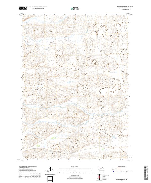 Rosebud Valley, NE — USGS 7.5-minute topo (2021)