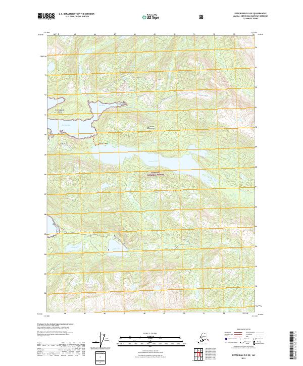 Ketchikan D-5 SE, AK — USGS 7.5-minute topo (2021)
