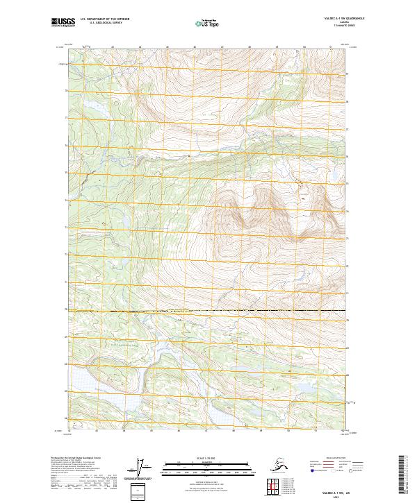 Valdez A-1 SW, AK — USGS 7.5-minute topo (2023)