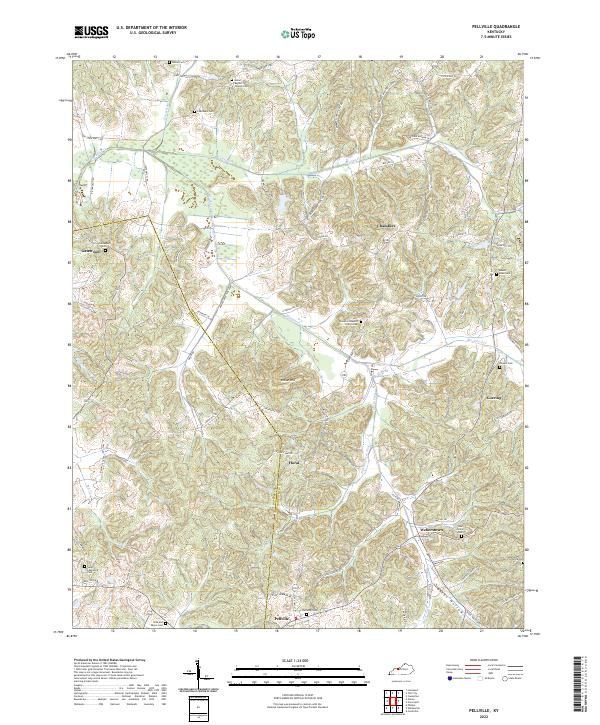 Pellville, KY — USGS 7.5-minute topo (2022)