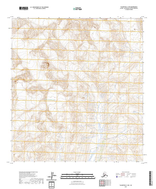 Talkeetna C-3 NE, AK — USGS 7.5-minute topo (2023)