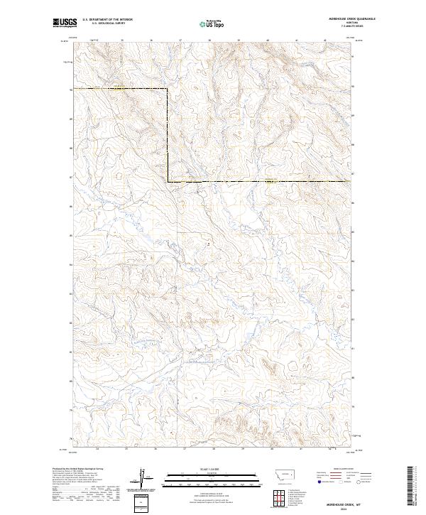 Morehouse Creek, MT — USGS 7.5-minute topo (2024)