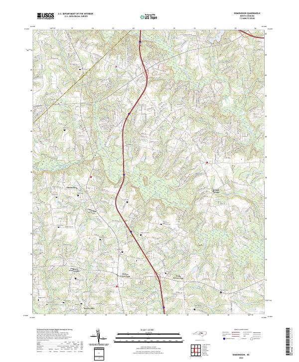 Edmondson, NC — USGS 7.5-minute topo (2022)