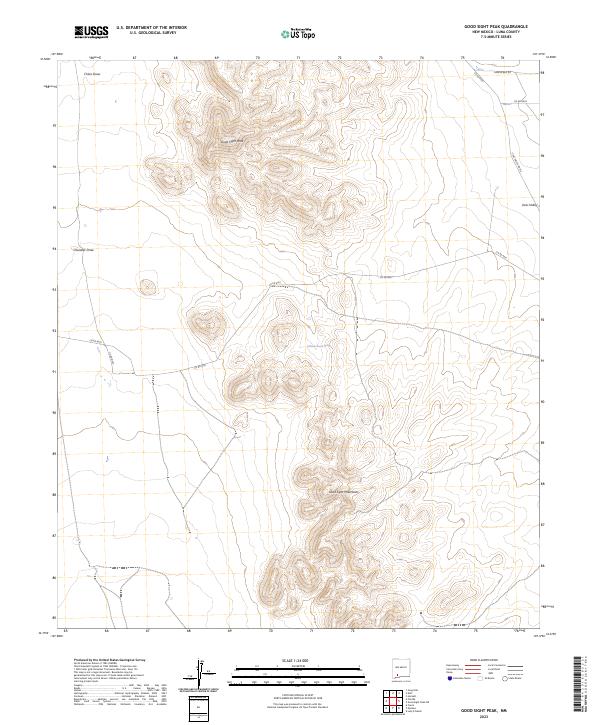 Good Sight Peak, NM — USGS 7.5-minute topo (2023)