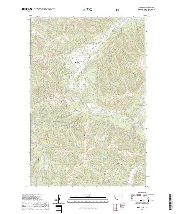 Mixes Baldy, MT — USGS 7.5-minute topo (2024)