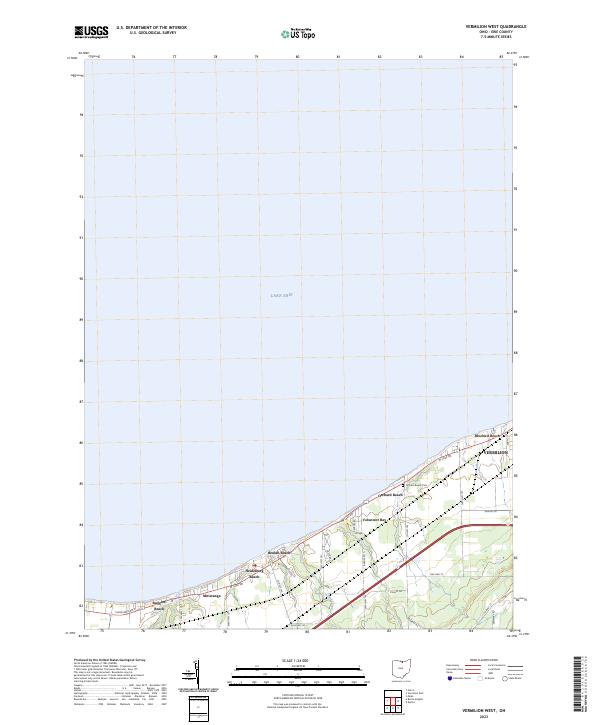 Vermilion West, OH — USGS 7.5-minute topo (2023)