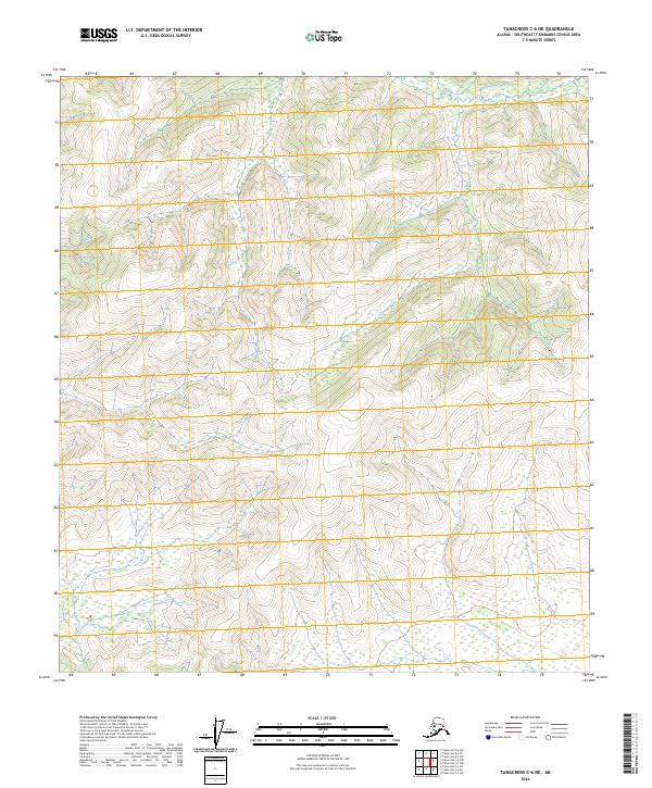 Tanacross C-6 NE, AK — USGS 7.5-minute topo (2024)