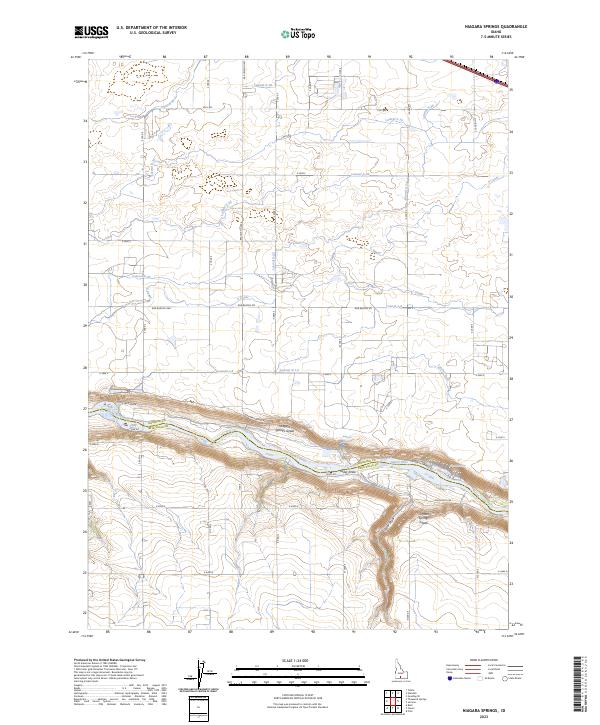Niagara Springs, ID — USGS 7.5-minute topo (2023)