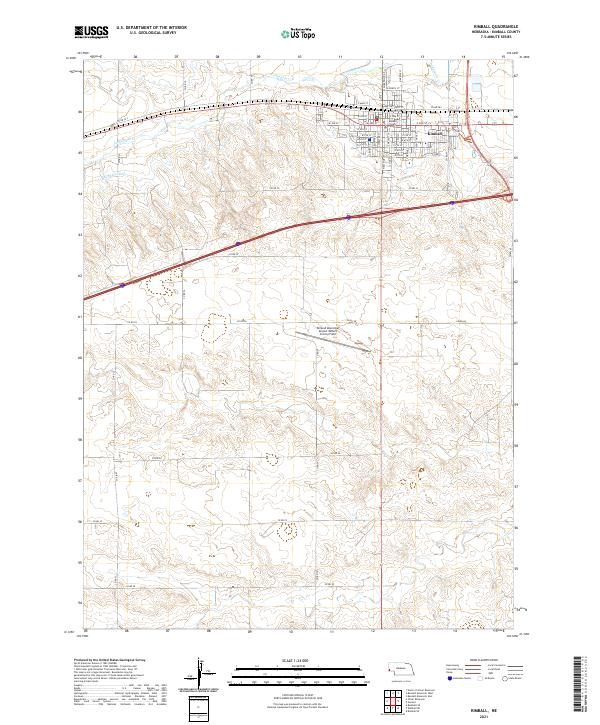Kimball, NE — USGS 7.5-minute topo (2021)