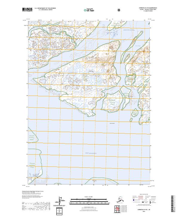 Cordova B-4 SE, AK — USGS 7.5-minute topo (2024)