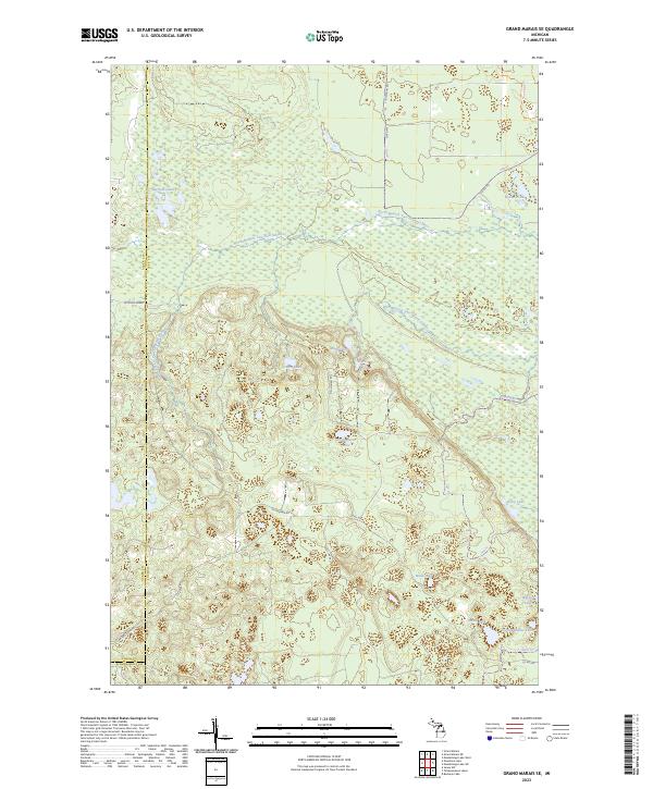 Grand Marais SE, MI — USGS 7.5-minute topo (2023)
