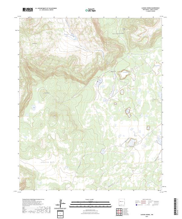 Laguna Honda, NM — USGS 7.5-minute topo (2023)
