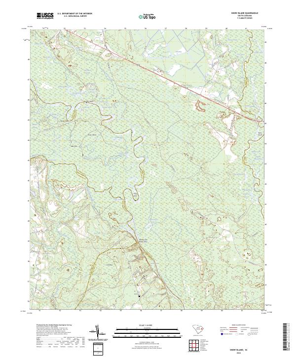 Snow Island, SC — USGS 7.5-minute topo (2024)