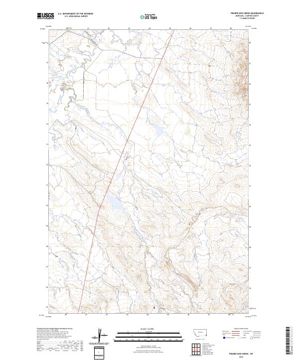Prairie Dog Creek, MT — USGS 7.5-minute topo (2024)