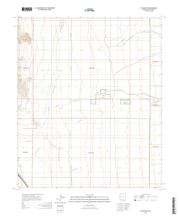 Picacho Pass, AZ — USGS 7.5-minute topo (2026)