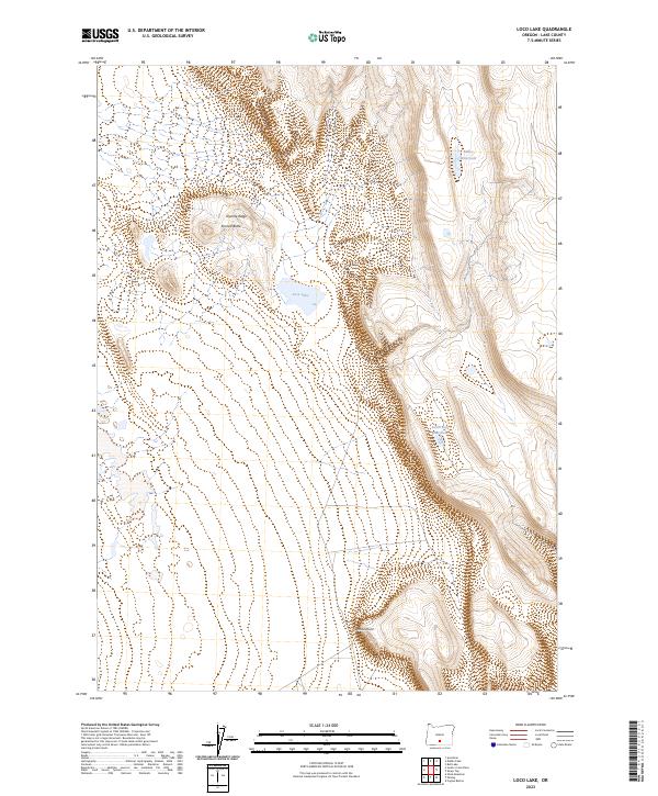 Loco Lake, OR — USGS 7.5-minute topo (2023)