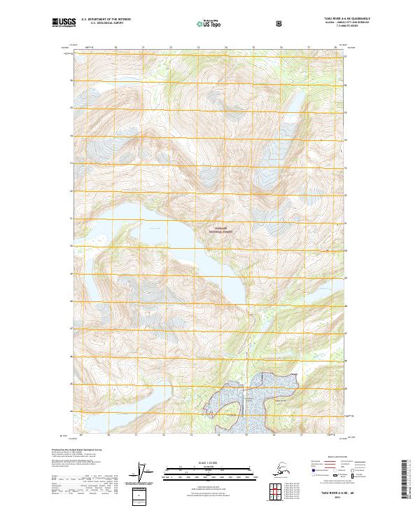 Taku River A-6 NE, AK — USGS 7.5-minute topo (2021)