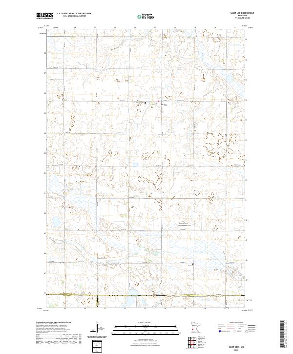 Saint Leo, MN — USGS 7.5-minute topo (2022)