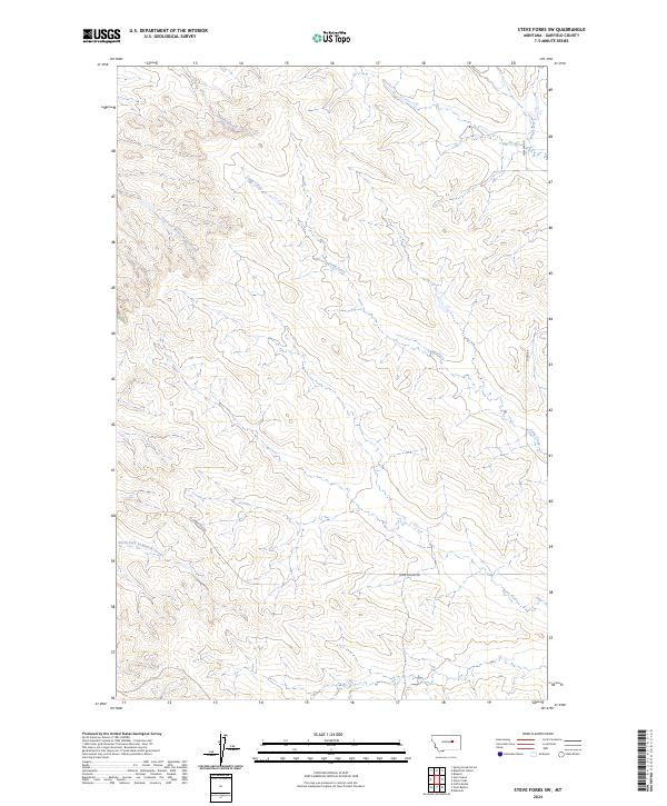 Steve Forks SW, MT — USGS 7.5-minute topo (2024)