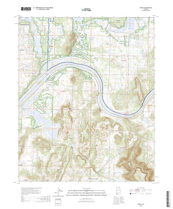 Triana, AL — USGS 7.5-minute topo (2026)