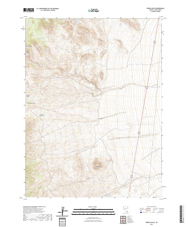Spring Gulch, NV — USGS 7.5-minute topo (2021)
