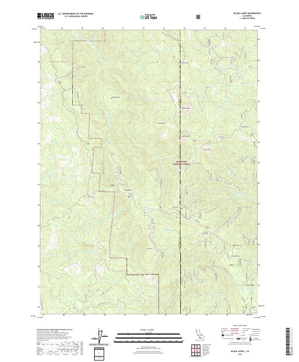 Black Lassic, CA — USGS 7.5-minute topo (2021)
