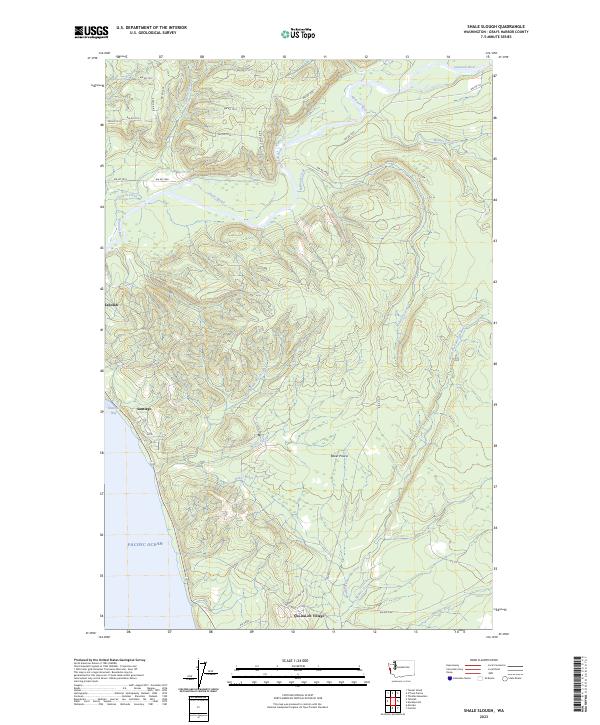 Shale Slough, WA — USGS 7.5-minute topo (2023)