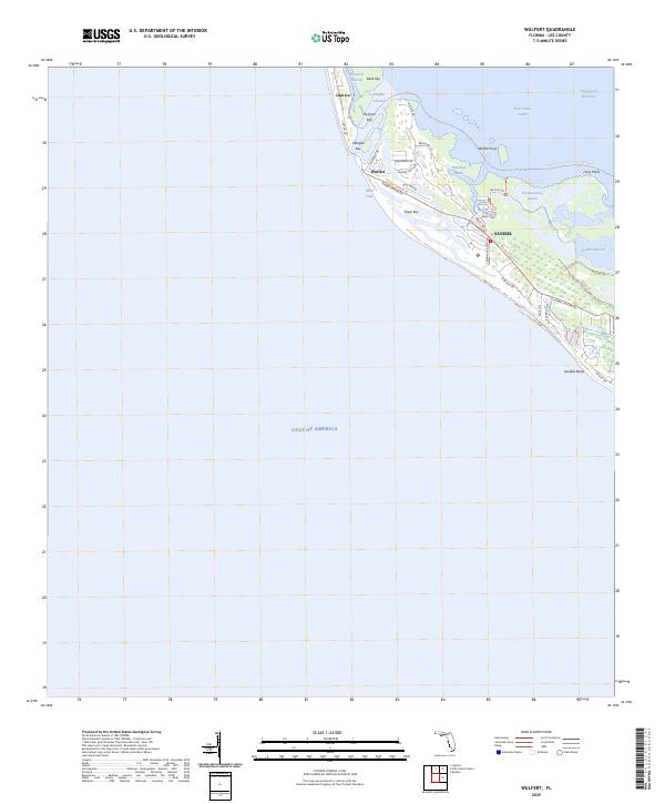 Wulfert, FL — USGS 7.5-minute topo (2025)