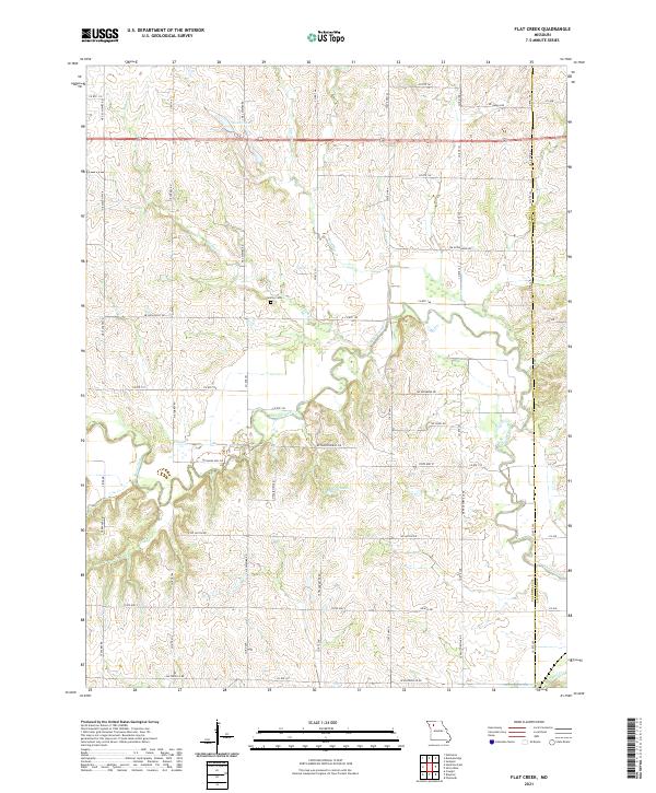 Flat Creek, MO — USGS 7.5-minute topo (2021)