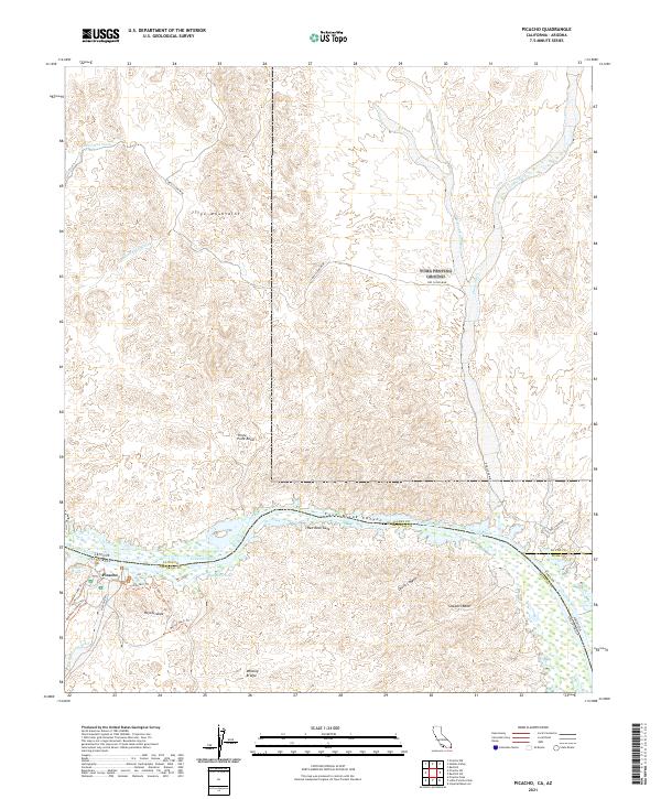Picacho, CA-AZ — USGS 7.5-minute topo (2021)