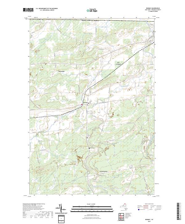 Bombay, NY — USGS 7.5-minute topo (2023)