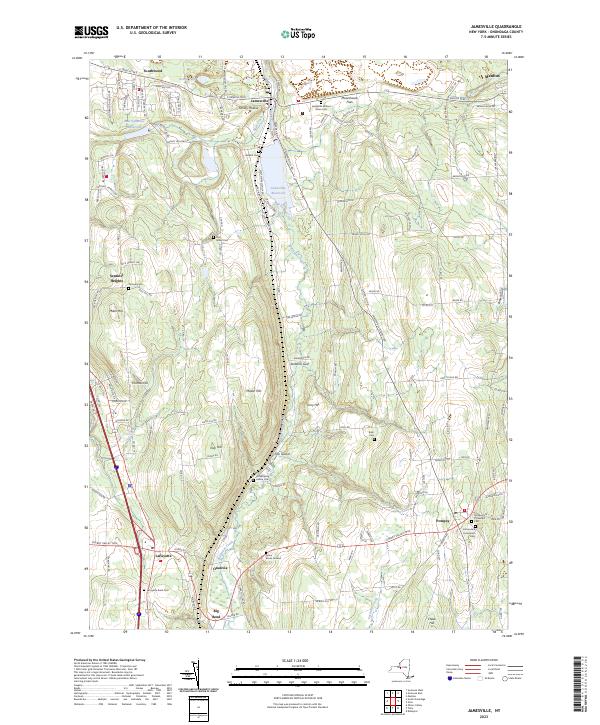 Jamesville, NY — USGS 7.5-minute topo (2023)
