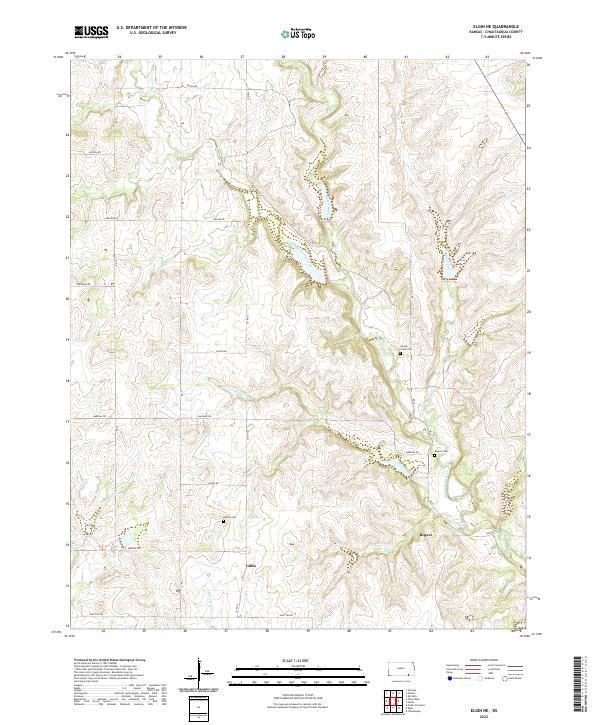 Elgin NE, KS — USGS 7.5-minute topo (2022)
