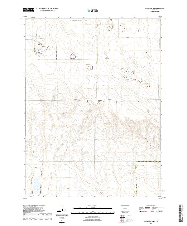 Dutch Girl Lake, CO — USGS 7.5-minute topo (2022)