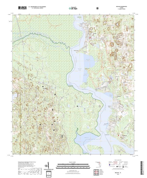 Welaka, FL — USGS 7.5-minute topo (2024)