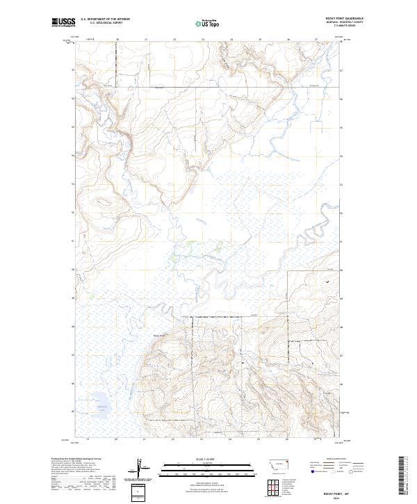 Rocky Point, MT — USGS 7.5-minute topo (2024)