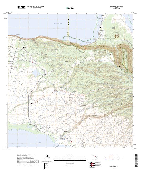 Kaunakakai, HI — USGS 7.5-minute topo (2024)