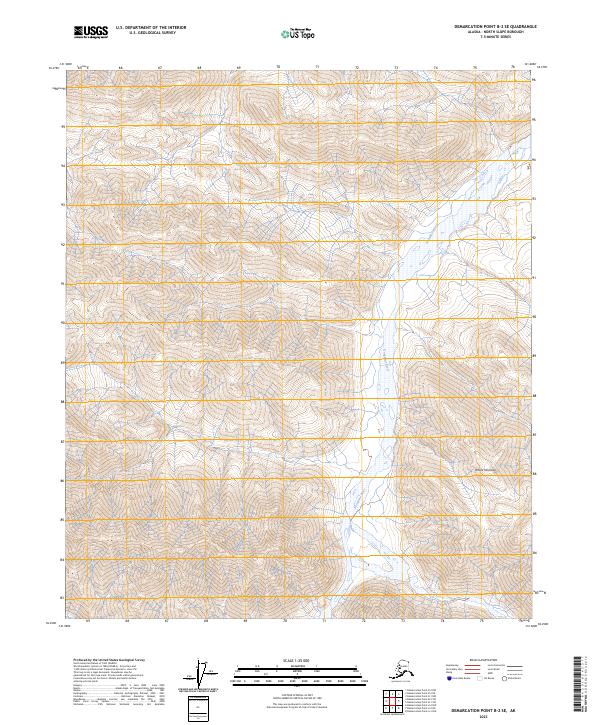 Demarcation Point B-2 SE, AK — USGS 7.5-minute topo (2023)