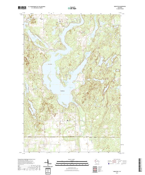 Nobleton, WI — USGS 7.5-minute topo (2022)