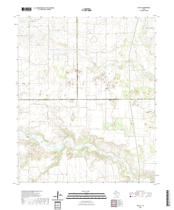 Folley, TX — USGS 7.5-minute topo (2022)