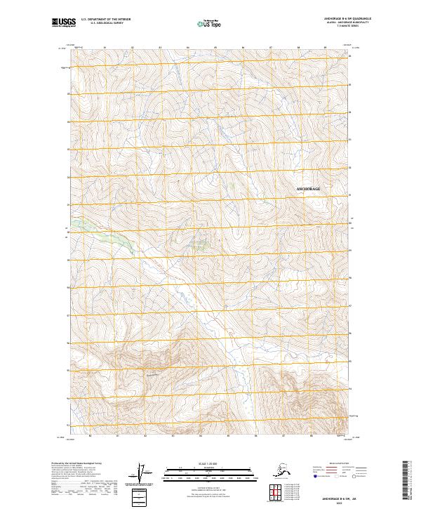 Anchorage B-6 SW, AK — USGS 7.5-minute topo (2023)