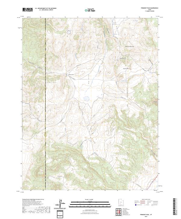 Fremont Pass, UT — USGS 7.5-minute topo (2023)