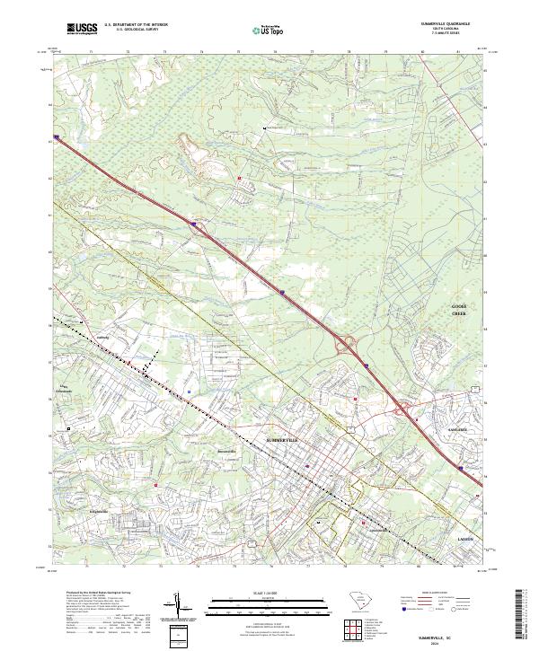 Summerville, SC — USGS 7.5-minute topo (2024)