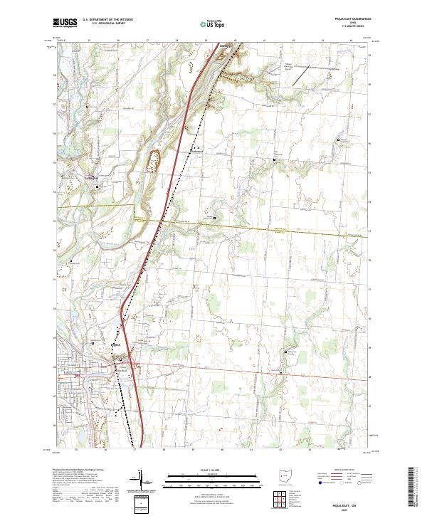 Piqua East, OH — USGS 7.5-minute topo (2023)