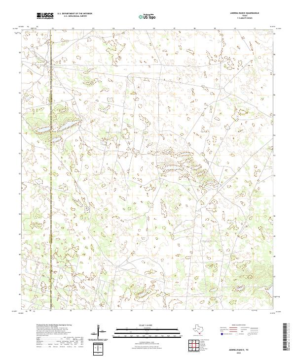 Andrea Ranch, TX — USGS 7.5-minute topo (2022)