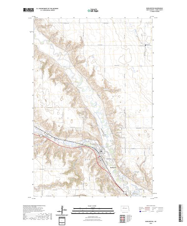 Burlington, ND — USGS 7.5-minute topo (2024)