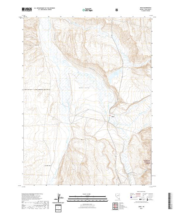 Jiggs, NV — USGS 7.5-minute topo (2021)