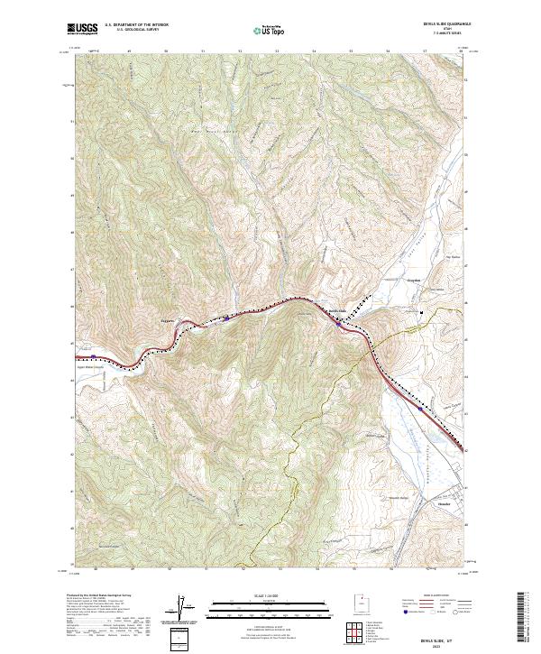 Devils Slide, UT — USGS 7.5-minute topo (2023)