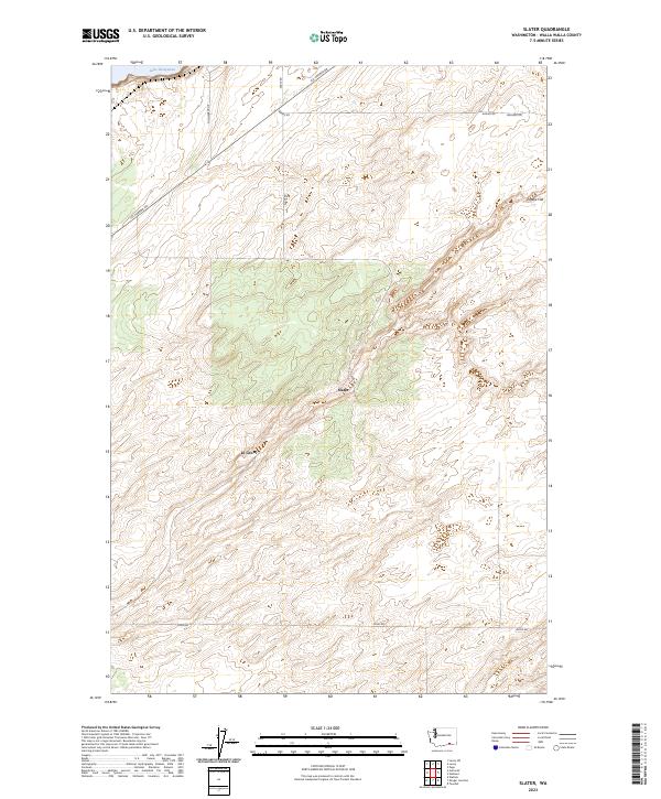 Slater, WA — USGS 7.5-minute topo (2023)