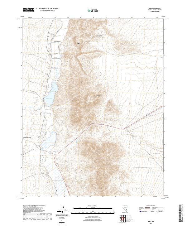 Hiko, NV — USGS 7.5-minute topo (2021)